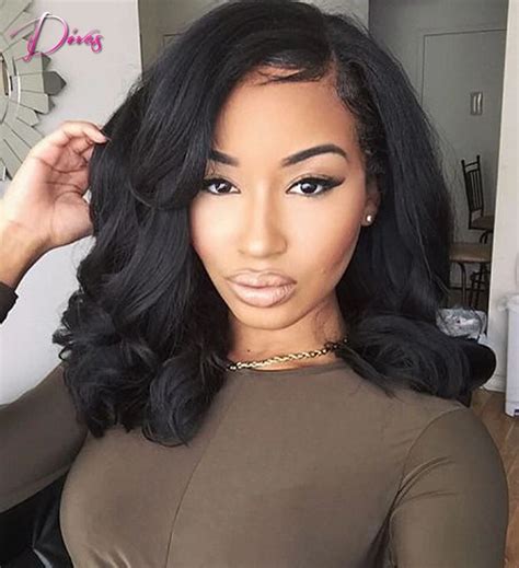 black wig medium length|medium wigs for black women.